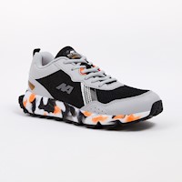 ZAPATILLAS NEW ATHLETIC RUNNING TRUIDENT55 GRIS CON NARANJA PARA HOMBRE